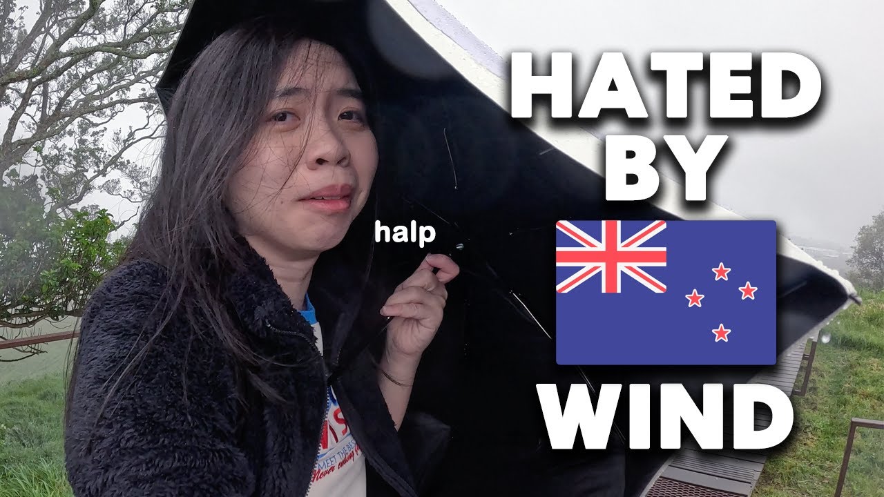 Hiking Mount Eden 🇳🇿⛰️ Was It Worth It?! Caught in the Rain + Sheep at Cornwall Park 🐑🌧️