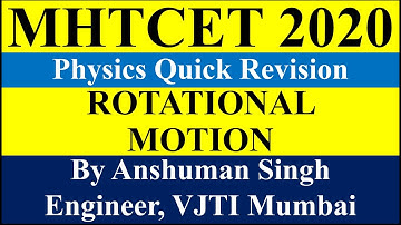 mht cet rotational motion revision all theory formulae| mht cet 2020 & 2021 preparation
