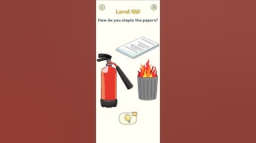 how do you staple the papers? dop2 game level 429