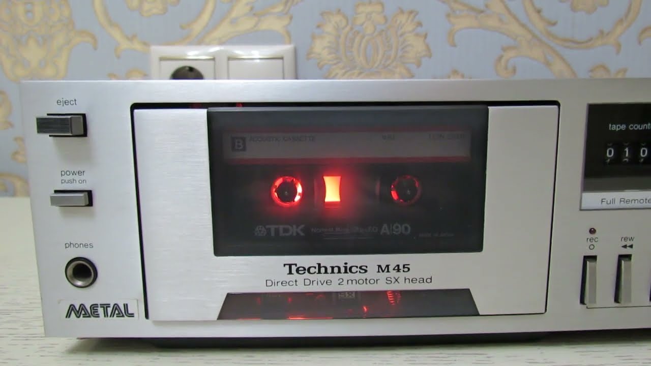 美品 Technics RS-M45 カセットデッキ Vintage Technics RS-M45 Direct Drive Cassette Deck -Tested