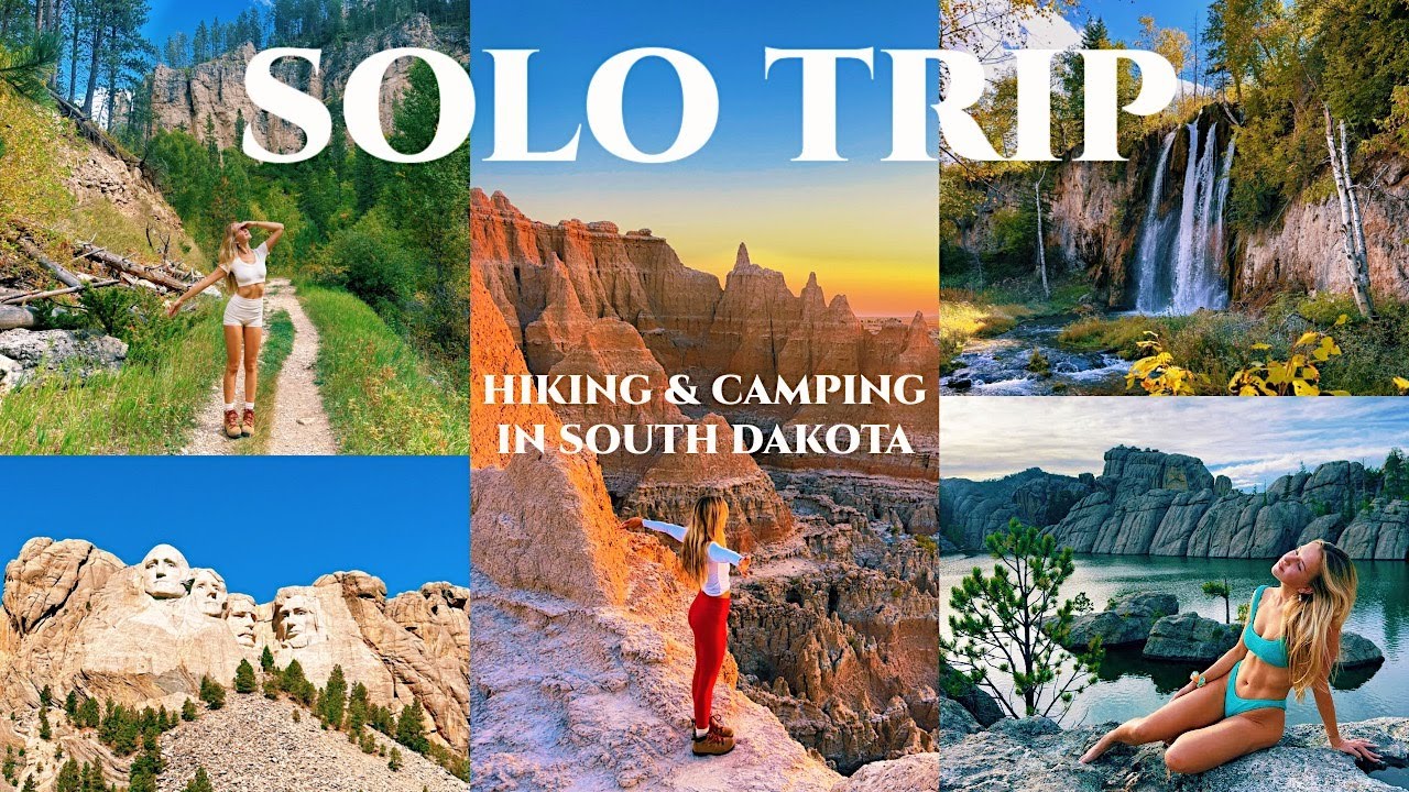 my solo trip to south dakota VLOG: (insane hiking, camping, national parks, road tripping, & more)