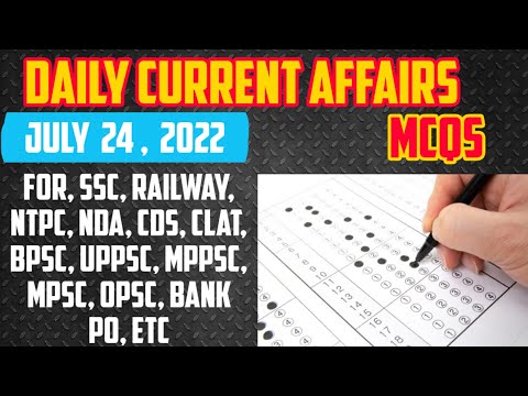 24 July 2022 Current Affairs in English & Hindi by GK Today |  Current Affairs Daily MCQs -2022