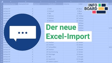 Plantafel - So erstellen Sie Aufträge mit mehreren Vorgängern Erweiterter Excel-Import | infoBoard