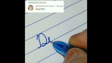 Diya name in cursive handwriting #handwritinghub171 #viral #ytshorts #shorts