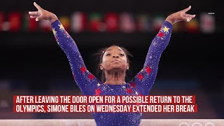 Prioritizing Mental Health, Simone Biles Extends Her Break At The Olympics, For Now