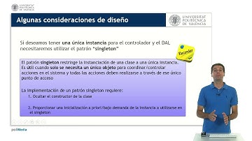 Comunicación entre capas. Patrón controlador y DAL (Data Access Layer) |  | UPV