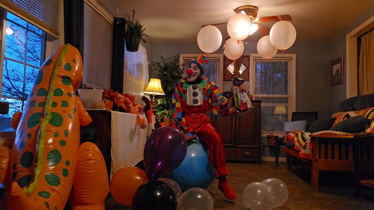Christy The Clown compilation of balloons & space hopper 