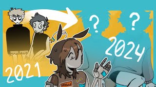 redesigning my old OC's !! [character redesign + speedpaint + commentary]