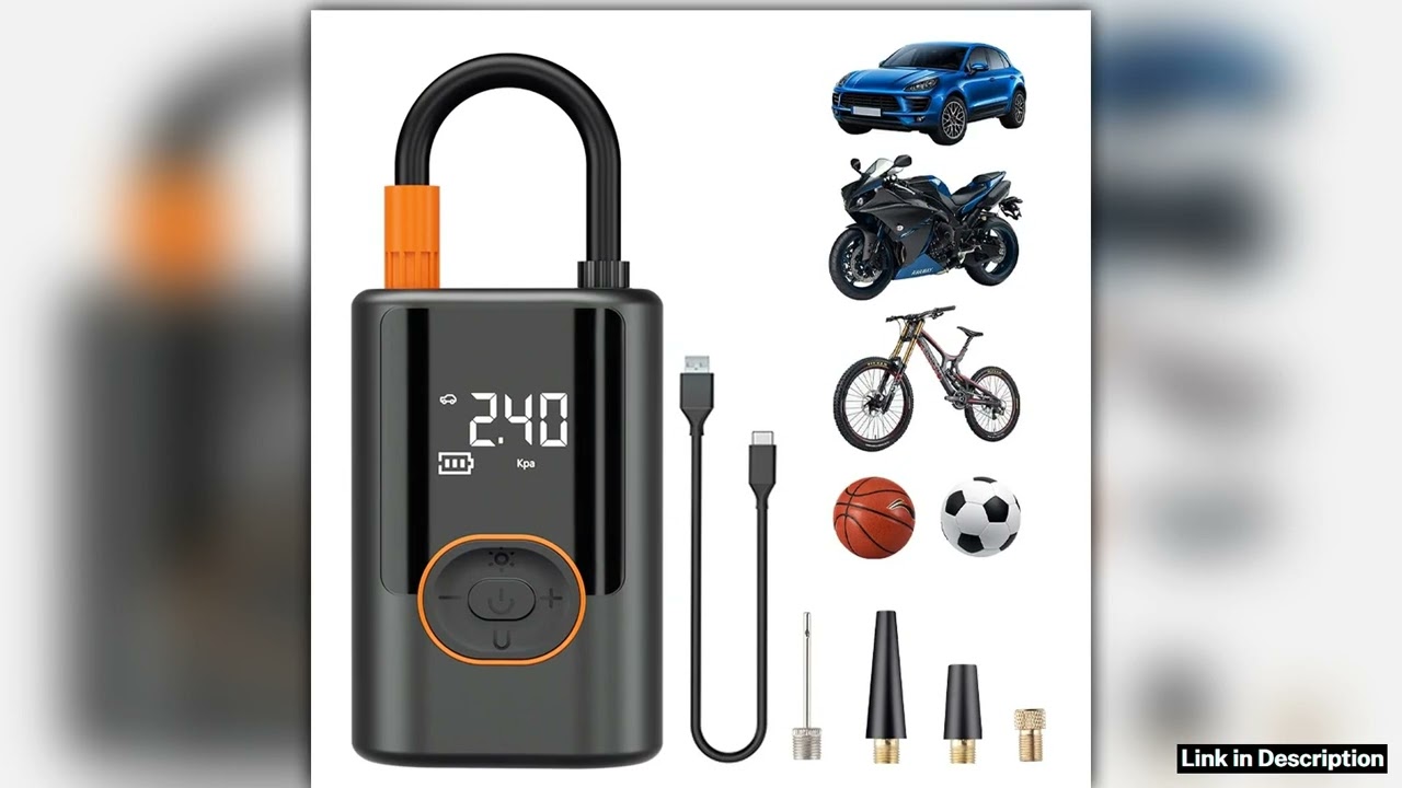 Wireless Car Air Compressor Air Pump Digital Display Electric Tire Inflator Pump for Motorcycle