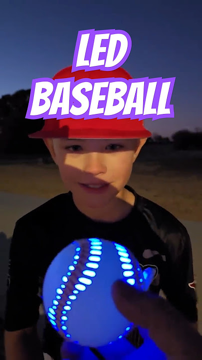 LED light up Baseball - Play all night! #baseball #baseballlife #baseballpitcher #baseballplayer