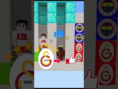 Minecraft TAKIM BLOK EŞLEŞTİRME🟡🥇🟢 #shorts  #minecraft