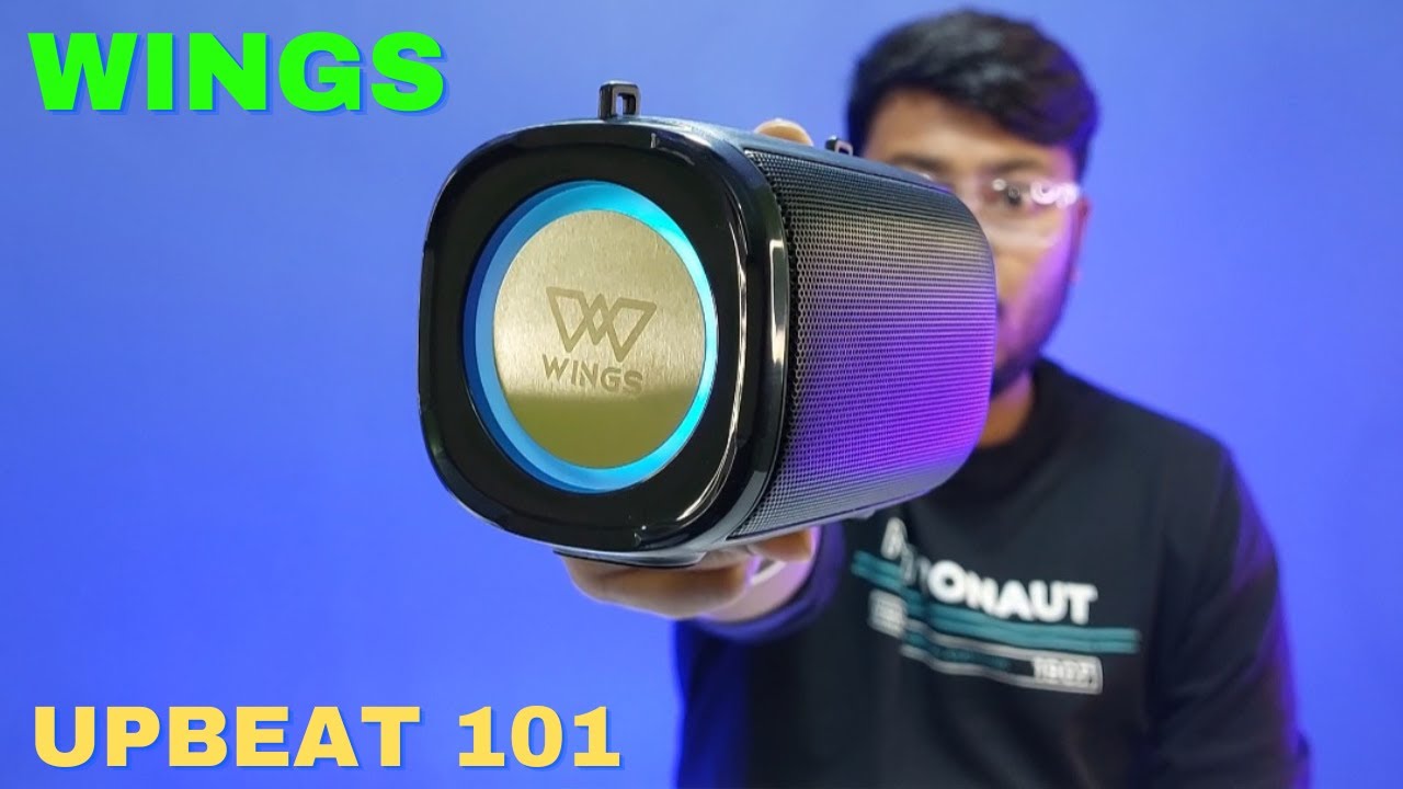 Wings UPBEAT 101 Portable Bluetooth Speaker Unboxing & Review 20Hrs