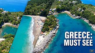 These Greek Beaches Will Take Your Breath Away | Pelion Aerial Tour in 4K!