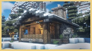 Cozy Cottagecore Cabin Tutorial (medieval minecraft #1) screenshot 2