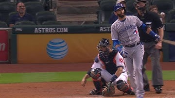 TOR@HOU: Bautista crushes a home run to left field