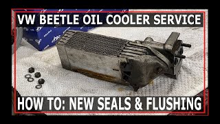 HOW TO: VW Beetle Oil Cooler Seals - Beetle Engine Rebuild - Beetle Oil Leaks - #beetle #vwbus