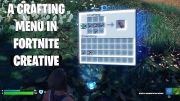 FNC Tutorial - How to make a crafting menu in Fortnite Creative 1