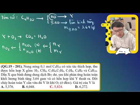 Video [KeMixTree] Nung nóng 0,1 mol C4H10 có xúc tác, thu... - youtube
