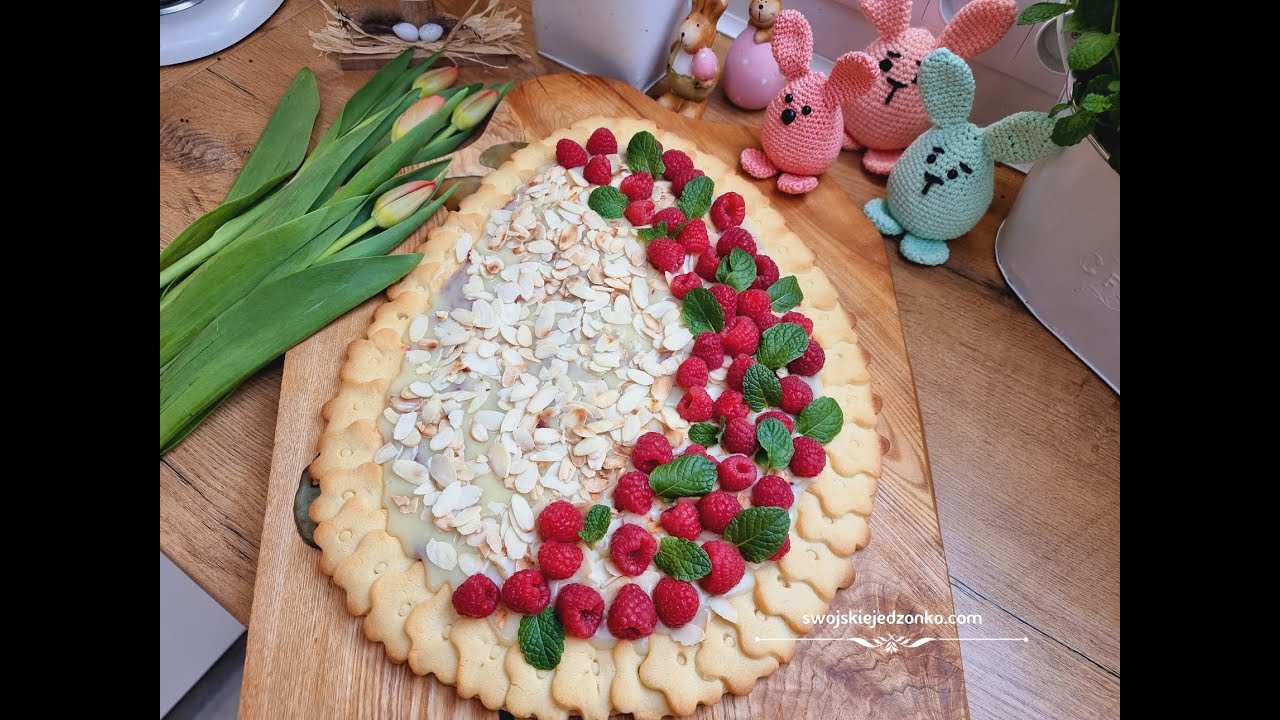 Mazurek z białą czekoladą i malinami, prosty przepis ,zawsze się udaje, Rewelacyjny! #mazurek