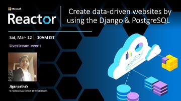 Create data-driven websites by using the Django & PostgreSQL