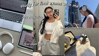 STUDY VLOG | VERY productive finals week in my life | lots of studying, finals week vlog &amp; more