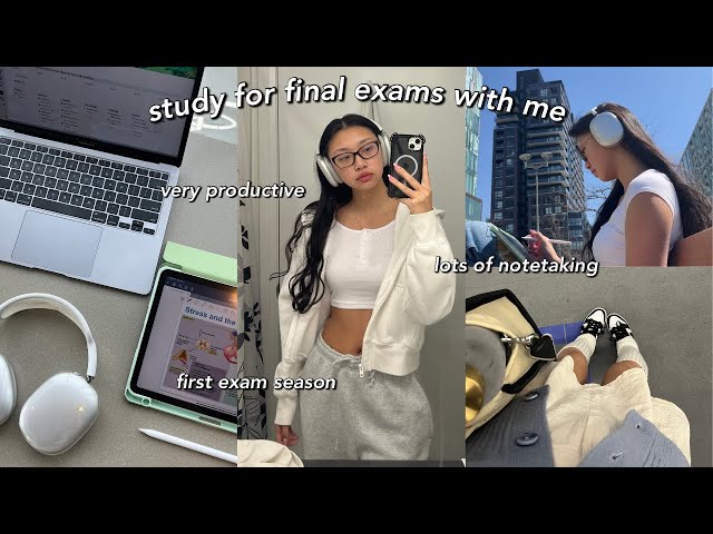 STUDY VLOG, VERY productive finals week in my life