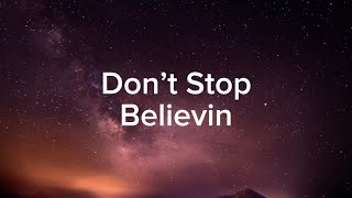 Journey - Don’t Stop Believin’ (Lyrics)