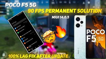 POCO F5 BGMI 90 FPS FIX AFTER UPDATE | Poco F5 90 FPS Not Working  | Poco F5 MIUI 14.0.5 BGMI
