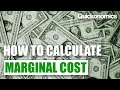 Understanding Marginal Cost