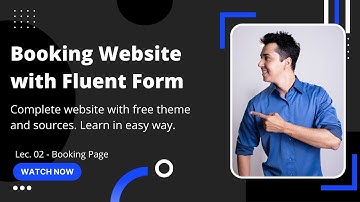 How to create Booking Website with Free Fluent Form - Cleaning Company website | WordPress