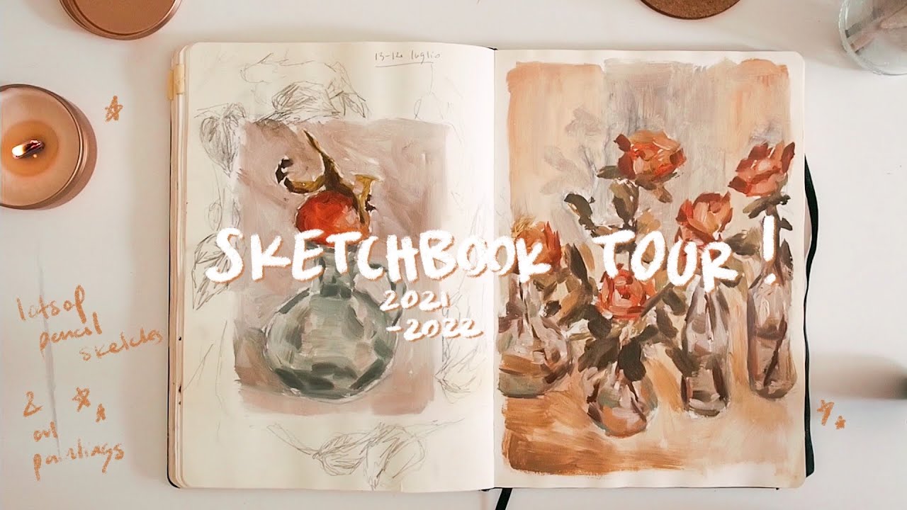 Oil painting SKETCHBOOK TOUR! [2021-22] 💌🍊 