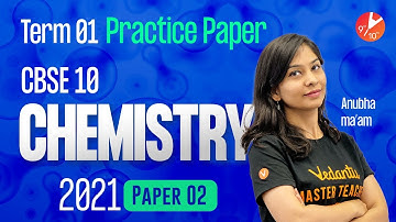 CBSE Class 10 Practice Paper for Term 1 Chemistry MCQs 2021 [Paper-2]🧐 Sample Paper with Answers
