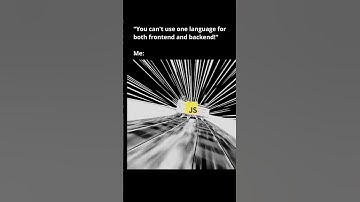 Frontend & Backend in one language #programmerhumor #javascript #typescript
