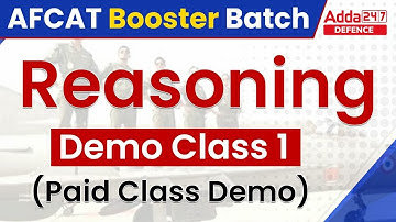 AFCAT 2 2022 Booster Batch | AFCAT Reasoning Classes | Demo Class #1 | By Sahil Tiwari