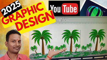Green Tree Design in CorelDraw |Graphic Design in 2025 | Drawing | CorelDraw Tutorial | #coreldraw