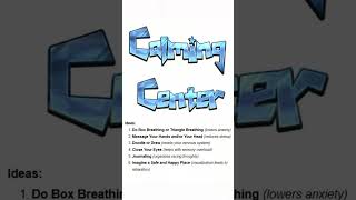 How To Set Up A Calming Corner in A Classroom #teachers  #teachersofinstagram  #selfcare