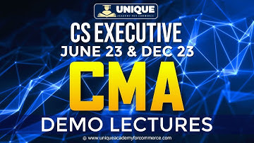 CS Executive | CMA Demo | Lecture 1 | June 23 & Dec 23