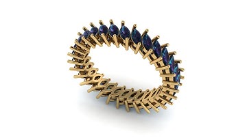 ||Making of Marquise Eternity Band in Matrix9 ||Eternity Band ||3d Modeling ||Cad design