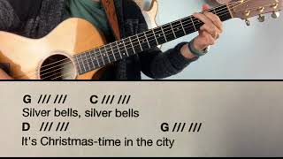 Silver Bells: Guitar Play-Along in 'G'