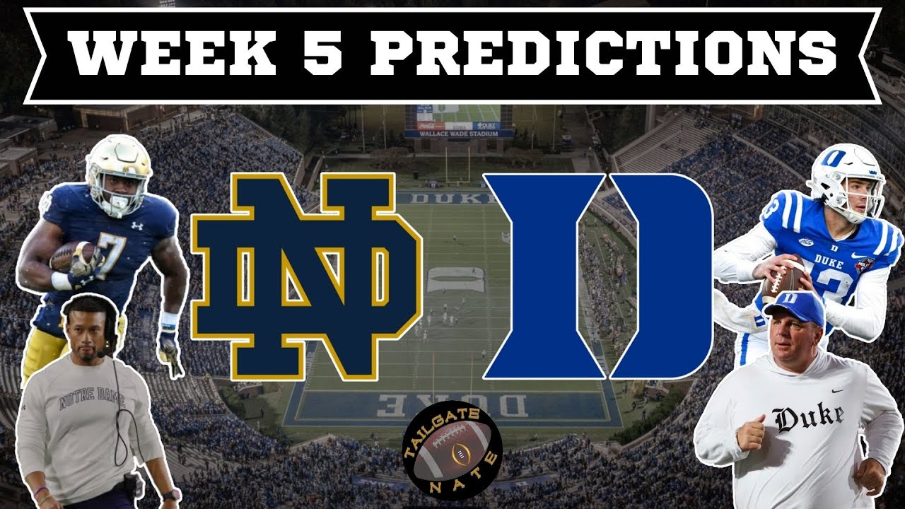 Notre Dame vs. Duke Preview + Other Week 5 Picks