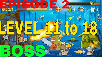 swamp attack - episode 2 - level 11 to 18 - BOSS  ! gameplay ( Walkthrough ) _ GamezMello