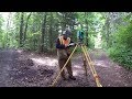 #174 Blazing New Trails! Part 1. Surveying the property lines and boundaries. trail building.