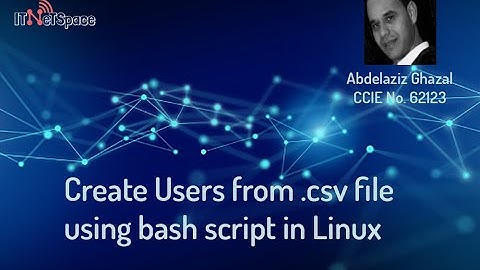 Automate the creation of users Linux using .CSV file