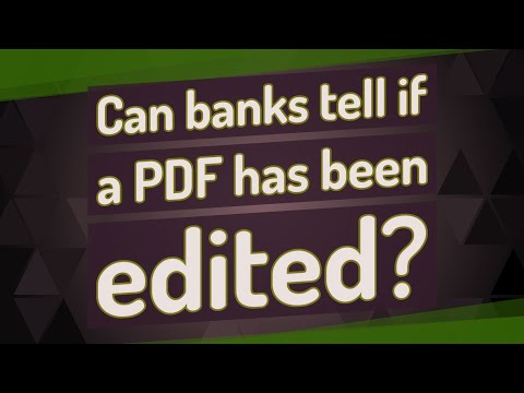 Can you see who created a PDF?