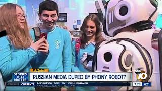 Dancing robot was a fake