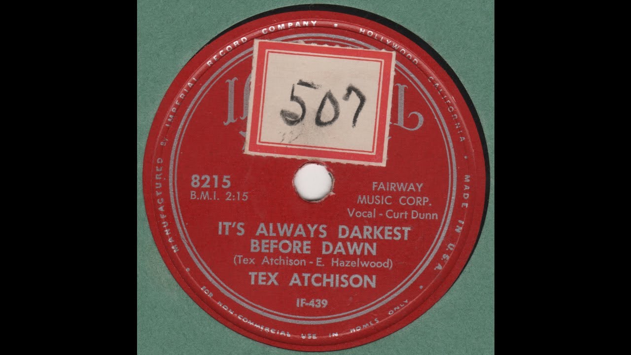 TEX ATCHISON-It's Always Darkest Before Dawn IMPERIAL 8215