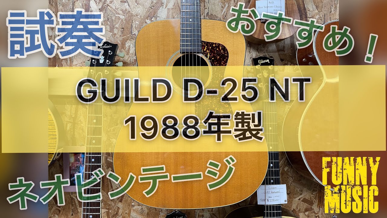 Guild D-25 アコースティックギター クリーム 【試奏】GUILD D25 NT