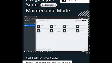 Maintenance Mode - Pengarsipan Surat Codeigniter 4 & MySQL #shorts #shortvideo #shortfeed