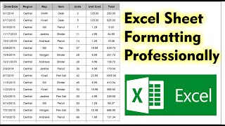 How To Formatting Excel Sheet Professionally Excel Excel Tutorial Solution Center