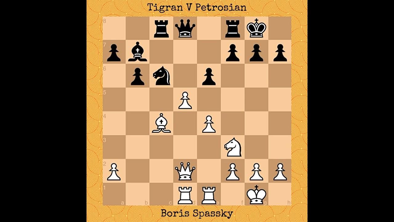 Boris Spassky vs Tigran V Petrosian  World Championship Match (1969) 